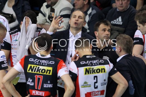  08.02.2014 RZESZOW <br />SIATKOWKA PLUS LIGA 2013/2014 MEN VOLLEYBALL POLAND POLISH PLUSLIGA LEAGUE SEASON 2013/2014 <br />MECZ ASSECO RESOVIA RZESZOW - AZS CZESTOCHOWA<br />N/Z ANDRZEJ KOWAL ( TRENER ) <br /> 