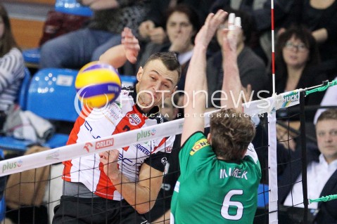  08.02.2014 RZESZOW <br />SIATKOWKA PLUS LIGA 2013/2014 MEN VOLLEYBALL POLAND POLISH PLUSLIGA LEAGUE SEASON 2013/2014 <br />MECZ ASSECO RESOVIA RZESZOW - AZS CZESTOCHOWA<br />N/Z PAUL LOTMAN DAWID MUREK <br /> 