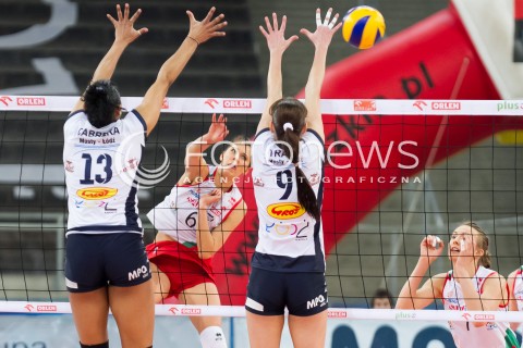  11.02.2014 LODZ SIATKOWKA ENEA CUP PUCHAR POLSKI 2013/2014 VOLLEYBALL POLISH SEASON BEEF MASTER BUDOWLANI LODZ - PGNIG NAFTA PILA N/Z MAGDALENA WAWRZYNIAK   