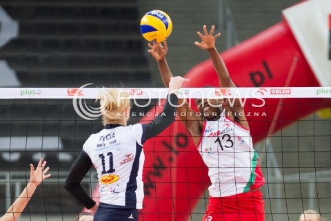  11.02.2014 LODZ SIATKOWKA ENEA CUP PUCHAR POLSKI 2013/2014 VOLLEYBALL POLISH SEASON BEEF MASTER BUDOWLANI LODZ - PGNIG NAFTA PILA N/Z FAIMIE ROSE KINGSLEY   