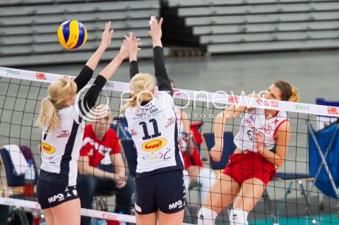  11.02.2014 LODZ SIATKOWKA ENEA CUP PUCHAR POLSKI 2013/2014 VOLLEYBALL POLISH SEASON BEEF MASTER BUDOWLANI LODZ - PGNIG NAFTA PILA N/Z MAGDALENA WAWRZYNIAK   