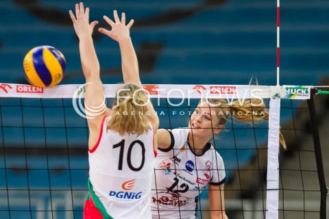  11.02.2014 LODZ SIATKOWKA ENEA CUP PUCHAR POLSKI 2013/2014 VOLLEYBALL POLISH SEASON BEEF MASTER BUDOWLANI LODZ - PGNIG NAFTA PILA N/Z MARTYNA GRAJBER   