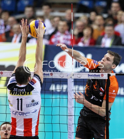  11.02.2014 RZESZOW POLAND <br />SIATKOWKA LIGA MISTRZOW MEN CEV VOLLEYBALL CHAMPIONS LEAGUE 2013/2014 MATCH<br />ASSECO RESOVIA -  JASTRZEBSKI WEGIEL <br />N/Z KRZYSZTOF GIERCZYNSKI <br /> 