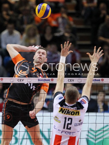  11.02.2014 RZESZOW POLAND <br />SIATKOWKA LIGA MISTRZOW MEN CEV VOLLEYBALL CHAMPIONS LEAGUE 2013/2014 MATCH<br />ASSECO RESOVIA -  JASTRZEBSKI WEGIEL <br />N/Z PATRYK CZARNOWSKI <br /> 