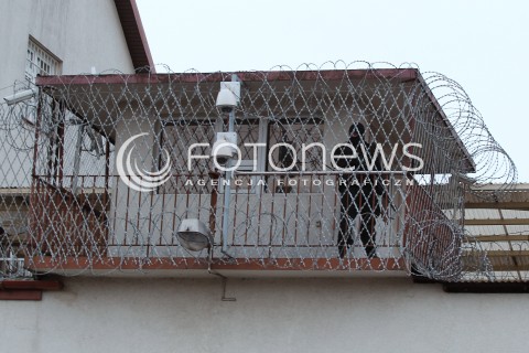  11.02.2014 RZESZOW <br />ZAKLAD KARNY W RZESZOWIE KTORY DZIS MA OPUSCIC MARIUSZ TRYNKIEWICZ<br />N/Z WIEZA STRAZNICZA WIEZIENIA<br /> 