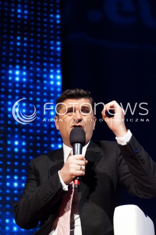  15.02.2014 WARSZAWA DEBATA EUROPA NA PROGU ZMIANY W SIEDZIBIE SLD N/Z POSEL JANUSZ PALIKOT  