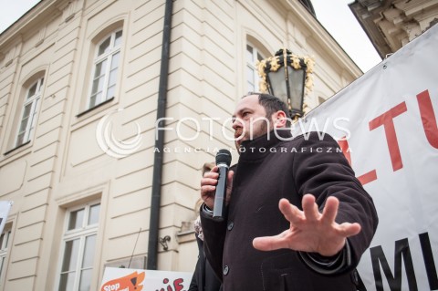  15.02.2014 WARSZAWA MANIFESTACJA TWOJEGO RUCHU PT KULTURA ZAMIAST KULTU N/Z JAN HARTMAN  
