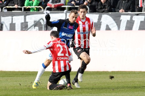 15.02.2014 KRAKOW<br />PILKA NOZNA POLSKA T-MOBILE EKSTRAKLASA SEZON 2013/2014 <br />FOOTBALL POLISH EKSTRAKLASA SEASON 2013/2014<br />CRACOVIA - ZAWISZA BYDGOSZCZ<br />N/Z MICHAL MASLOWSKI SLAWOMIR SZELIGA MATEUSZ ZYTKO <br /> 
