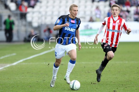  15.02.2014 KRAKOW<br />PILKA NOZNA POLSKA T-MOBILE EKSTRAKLASA SEZON 2013/2014 <br />FOOTBALL POLISH EKSTRAKLASA SEASON 2013/2014<br />CRACOVIA - ZAWISZA BYDGOSZCZ<br />N/Z IGOR LEWCZUK SEBASTIAN STEBLECKI <br /> 