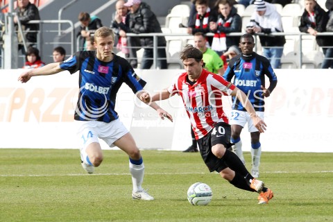  15.02.2014 KRAKOW<br />PILKA NOZNA POLSKA T-MOBILE EKSTRAKLASA SEZON 2013/2014 <br />FOOTBALL POLISH EKSTRAKLASA SEASON 2013/2014<br />CRACOVIA - ZAWISZA BYDGOSZCZ<br />N/Z ROK STRAUS KAMIL DRYGAS <br /> 