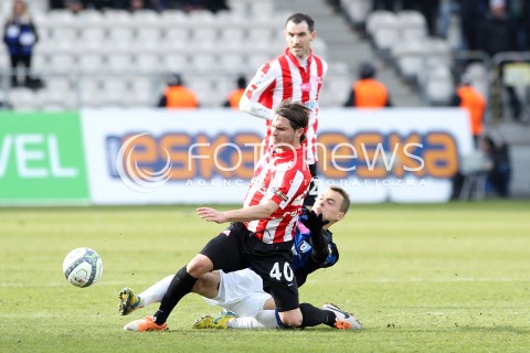  15.02.2014 KRAKOW<br />PILKA NOZNA POLSKA T-MOBILE EKSTRAKLASA SEZON 2013/2014 <br />FOOTBALL POLISH EKSTRAKLASA SEASON 2013/2014<br />CRACOVIA - ZAWISZA BYDGOSZCZ<br />N/Z ROK STRAUS MICHAL MASLOWSKI <br /> 