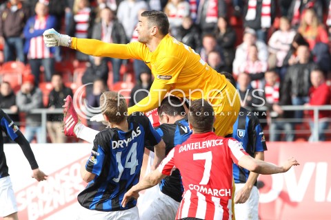  15.02.2014 KRAKOW<br />PILKA NOZNA POLSKA T-MOBILE EKSTRAKLASA SEZON 2013/2014 <br />FOOTBALL POLISH EKSTRAKLASA SEASON 2013/2014<br />CRACOVIA - ZAWISZA BYDGOSZCZ<br />N/Z MATKO PERDIJIC KRZYSZTOF DANIELEWICZ KAMIL DRYGAS <br /> 