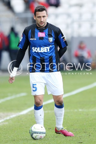  15.02.2014 KRAKOW<br />PILKA NOZNA POLSKA T-MOBILE EKSTRAKLASA SEZON 2013/2014 <br />FOOTBALL POLISH EKSTRAKLASA SEASON 2013/2014<br />CRACOVIA - ZAWISZA BYDGOSZCZ<br />N/Z JAKUB WOJCICKI SYLWETKA <br /> 