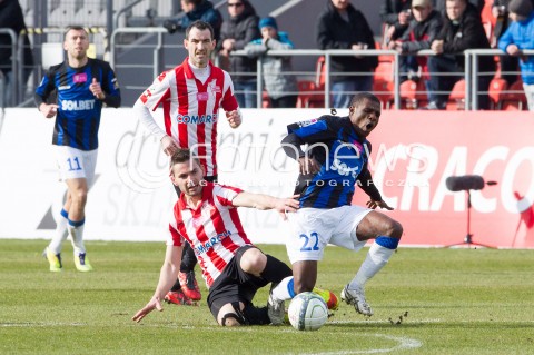  15.02.2014 KRAKOW<br />PILKA NOZNA POLSKA T-MOBILE EKSTRAKLASA SEZON 2013/2014 <br />FOOTBALL POLISH EKSTRAKLASA SEASON 2013/2014<br />CRACOVIA - ZAWISZA BYDGOSZCZ<br />N/Z VLADIMIR BOLJEVIC LUIS CARLOS SLAWOMIR SZELIGA <br /> 