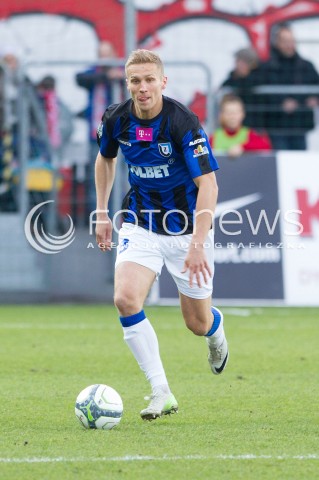  15.02.2014 KRAKOW<br />PILKA NOZNA POLSKA T-MOBILE EKSTRAKLASA SEZON 2013/2014 <br />FOOTBALL POLISH EKSTRAKLASA SEASON 2013/2014<br />CRACOVIA - ZAWISZA BYDGOSZCZ<br />N/Z IGOR LEWCZUK SYLWETKA <br /> 