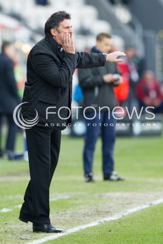  15.02.2014 KRAKOW<br />PILKA NOZNA POLSKA T-MOBILE EKSTRAKLASA SEZON 2013/2014 <br />FOOTBALL POLISH EKSTRAKLASA SEASON 2013/2014<br />CRACOVIA - ZAWISZA BYDGOSZCZ<br />N/Z WOJCIECH STAWOWY TRENER ( HEAD COACH ) SYLWETKA <br /> 
