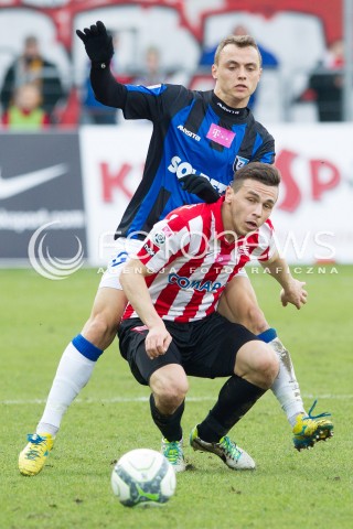  15.02.2014 KRAKOW<br />PILKA NOZNA POLSKA T-MOBILE EKSTRAKLASA SEZON 2013/2014 <br />FOOTBALL POLISH EKSTRAKLASA SEASON 2013/2014<br />CRACOVIA - ZAWISZA BYDGOSZCZ<br />N/Z KRZYSZTOF DANIELEWICZ MICHAL MASLOWSKI <br /> 