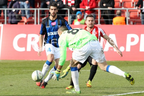  15.02.2014 KRAKOW<br />PILKA NOZNA POLSKA T-MOBILE EKSTRAKLASA SEZON 2013/2014 <br />FOOTBALL POLISH EKSTRAKLASA SEASON 2013/2014<br />CRACOVIA - ZAWISZA BYDGOSZCZ<br />N/Z VLADIMIR BOLJEVIC ANDRE MICAEL PEREIRA WOJCIECH KACZMAREK <br /> 