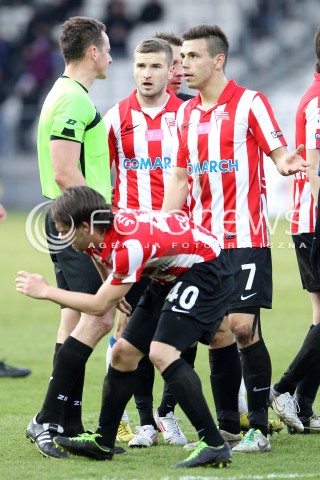  15.02.2014 KRAKOW<br />PILKA NOZNA POLSKA T-MOBILE EKSTRAKLASA SEZON 2013/2014 <br />FOOTBALL POLISH EKSTRAKLASA SEASON 2013/2014<br />CRACOVIA - ZAWISZA BYDGOSZCZ<br />N/Z SEDZIA PAWEL RACZKOWSKI KRZYSZTOF DANIELEWICZ BARTLOMIEJ DUDZIC  ROK STRAUS <br /> 