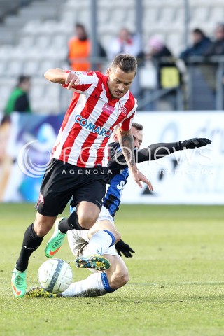  15.02.2014 KRAKOW<br />PILKA NOZNA POLSKA T-MOBILE EKSTRAKLASA SEZON 2013/2014 <br />FOOTBALL POLISH EKSTRAKLASA SEASON 2013/2014<br />CRACOVIA - ZAWISZA BYDGOSZCZ<br />N/Z EDGAR BERNHARDT MICHAL MASLOWSKI <br /> 