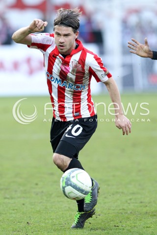  15.02.2014 KRAKOW<br />PILKA NOZNA POLSKA T-MOBILE EKSTRAKLASA SEZON 2013/2014 <br />FOOTBALL POLISH EKSTRAKLASA SEASON 2013/2014<br />CRACOVIA - ZAWISZA BYDGOSZCZ<br />N/Z ROK STRAUS SYLWETKA <br /> 