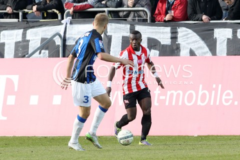  15.02.2014 KRAKOW<br />PILKA NOZNA POLSKA T-MOBILE EKSTRAKLASA SEZON 2013/2014 <br />FOOTBALL POLISH EKSTRAKLASA SEASON 2013/2014<br />CRACOVIA - ZAWISZA BYDGOSZCZ<br />N/Z SAIDI NTIBAZONKIZA IGOR LEWCZUK <br /> 