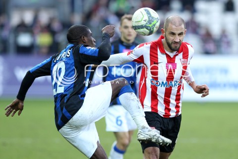  15.02.2014 KRAKOW<br />PILKA NOZNA POLSKA T-MOBILE EKSTRAKLASA SEZON 2013/2014 <br />FOOTBALL POLISH EKSTRAKLASA SEASON 2013/2014<br />CRACOVIA - ZAWISZA BYDGOSZCZ<br />N/Z KRZYSZTOF NYKIEL LUIS CARLOS <br /> 