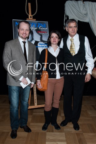  17.02.2014 WARSZAWA <br />MEZCZYZNI MOJEGO KINA OLGIERD LUKASZEWICZ<br />N/Z OLGIERD LUKASZEWICZ WRAZ Z CORKA<br /> 