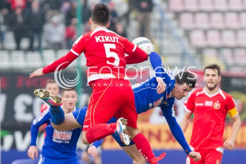  22.02.2014 LODZ PILKA NOZNA POLSKA T-MOBILE EKSTRAKLASA SEZON 2013/2014 FOOTBALL POLISH EKSTRAKLASA SEASON 2013/2014 WIDZEW LODZ - PIAST GLIWICE N/Z MATEJ IZVOLT   