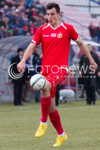 22.02.2014 LODZ PILKA NOZNA POLSKA T-MOBILE EKSTRAKLASA SEZON 2013/2014 FOOTBALL POLISH EKSTRAKLASA SEASON 2013/2014 WIDZEW LODZ - PIAST GLIWICE N/Z MAREK WASILUK SYLWETKA   