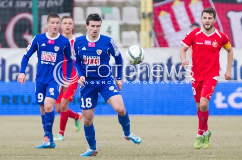  22.02.2014 LODZ PILKA NOZNA POLSKA T-MOBILE EKSTRAKLASA SEZON 2013/2014 FOOTBALL POLISH EKSTRAKLASA SEASON 2013/2014 WIDZEW LODZ - PIAST GLIWICE N/Z MATEJ IZVOLT   