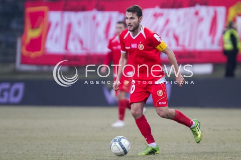  22.02.2014 LODZ PILKA NOZNA POLSKA T-MOBILE EKSTRAKLASA SEZON 2013/2014 FOOTBALL POLISH EKSTRAKLASA SEASON 2013/2014 WIDZEW LODZ - PIAST GLIWICE N/Z MATEUSZ CETNARSKI SYLWETKA   