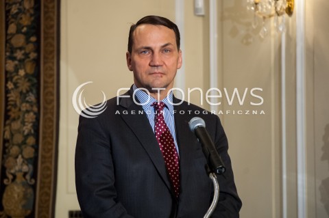  26.02.2014 WARSZAWA SPOTKANIE MINISTRA RADOSLAWA SIKORSKIEGO Z MINISTREM SPRAW ZAGRANICZNYCH CZECH LUBOMIREM ZAORALKIEM  N/Z MINISTER SPRAW ZAGRANICZNYCH POLSKI RADOSLAW SIKORSKI  