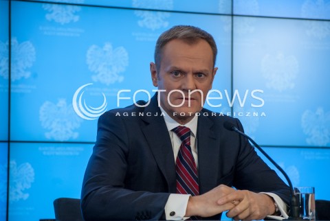  27.02.2014 WARSZAWA KONFERENCJA PRASOWA PREMIERA DONALDA TUSKA ORAZ MINISTRA ADMINISTRACJI I CYFRYZACJI RAFALA TRZASKOWSKIEGO N/Z PREMIER DONALD TUSK  