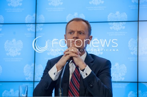  27.02.2014 WARSZAWA KONFERENCJA PRASOWA PREMIERA DONALDA TUSKA ORAZ MINISTRA ADMINISTRACJI I CYFRYZACJI RAFALA TRZASKOWSKIEGO N/Z PREMIER DONALD TUSK  