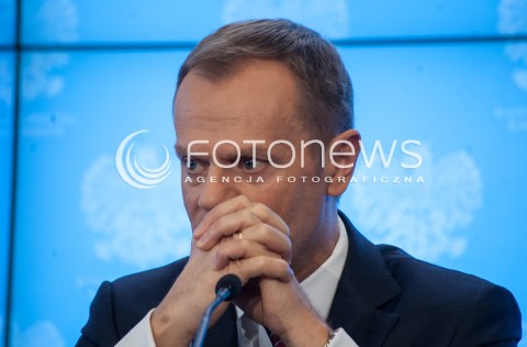  27.02.2014 WARSZAWA KONFERENCJA PRASOWA PREMIERA DONALDA TUSKA ORAZ MINISTRA ADMINISTRACJI I CYFRYZACJI RAFALA TRZASKOWSKIEGO N/Z PREMIER DONALD TUSK  
