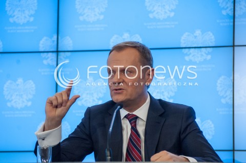  27.02.2014 WARSZAWA KONFERENCJA PRASOWA PREMIERA DONALDA TUSKA ORAZ MINISTRA ADMINISTRACJI I CYFRYZACJI RAFALA TRZASKOWSKIEGO N/Z PREMIER DONALD TUSK  