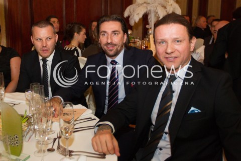  28.02.2014 SWILCZA<br />XII GALA PILKARSKA PODKARPACKA NIKE 2013 ORGANIZOWANA PRZEZ KAZIMIERZA GRENIA - PREZESA PODKARPACKIEGO ZWIAZKU PILKI NOZNEJ<br />N/Z TOMASZ KLOS TOMASZ IWAN RADOSLAW MAJDAN<br /> 