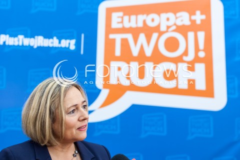  01.03.2014 WARSZAWA PRZEDSTAWIENIE KANDYDATOW DO PARLAMENTU EUROPEJSKIEGO KOMITETU WYBORCZEGO EUROPA PLUS TWOJ RUCH N/Z WANDA NOWICKA  