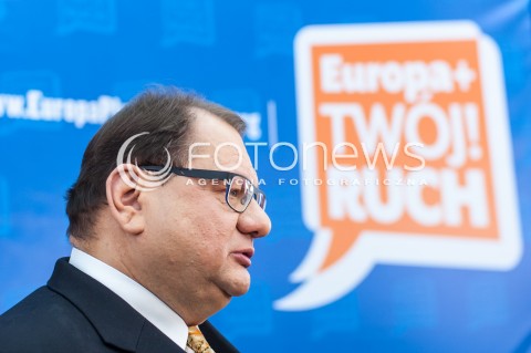  01.03.2014 WARSZAWA PRZEDSTAWIENIE KANDYDATOW DO PARLAMENTU EUROPEJSKIEGO KOMITETU WYBORCZEGO EUROPA PLUS TWOJ RUCH N/Z RYSZARD KALISZ  