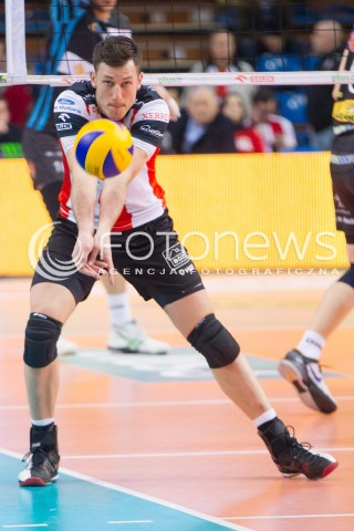  01.03.2014 RZESZOW <br />SIATKOWKA PLUS LIGA 2013/2014 MEN VOLLEYBALL POLAND POLISH PLUSLIGA LEAGUE SEASON 2013/2014 <br />MECZ ASSECO RESOVIA RZESZOW - CZARNI RADOM<br />N/Z ALEH ACHREM OLIEG AKHREM SYLWETKA <br /> 