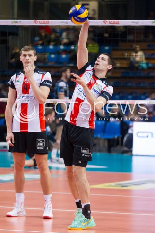  01.03.2014 RZESZOW <br />SIATKOWKA PLUS LIGA 2013/2014 MEN VOLLEYBALL POLAND POLISH PLUSLIGA LEAGUE SEASON 2013/2014 <br />MECZ ASSECO RESOVIA RZESZOW - CZARNI RADOM<br />N/Z DAWID KONARSKI SYLWETKA <br /> 