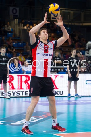  01.03.2014 RZESZOW <br />SIATKOWKA PLUS LIGA 2013/2014 MEN VOLLEYBALL POLAND POLISH PLUSLIGA LEAGUE SEASON 2013/2014 <br />MECZ ASSECO RESOVIA RZESZOW - CZARNI RADOM<br />N/Z JOCHEN SCHOPS SYLWETKA <br /> 