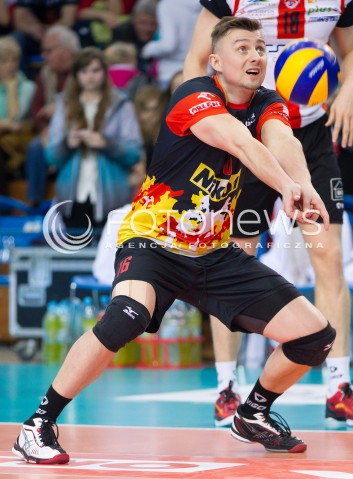  01.03.2014 RZESZOW <br />SIATKOWKA PLUS LIGA 2013/2014 MEN VOLLEYBALL POLAND POLISH PLUSLIGA LEAGUE SEASON 2013/2014 <br />MECZ ASSECO RESOVIA RZESZOW - CZARNI RADOM<br />N/Z KRZYSZTOF IGNACZAK SYLWETKA<br /> 