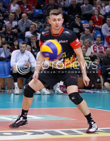  01.03.2014 RZESZOW <br />SIATKOWKA PLUS LIGA 2013/2014 MEN VOLLEYBALL POLAND POLISH PLUSLIGA LEAGUE SEASON 2013/2014 <br />MECZ ASSECO RESOVIA RZESZOW - CZARNI RADOM<br />N/Z KRZYSZTOF IGNACZAK SYLWETKA <br /> 