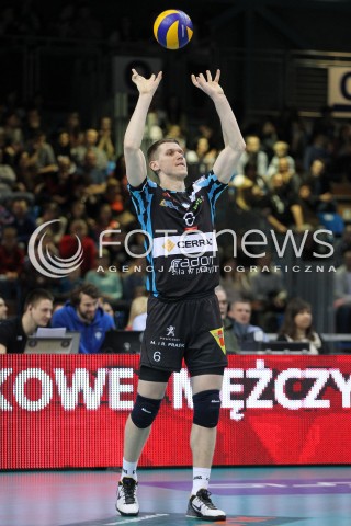  01.03.2014 RZESZOW <br />SIATKOWKA PLUS LIGA 2013/2014 MEN VOLLEYBALL POLAND POLISH PLUSLIGA LEAGUE SEASON 2013/2014 <br />MECZ ASSECO RESOVIA RZESZOW - CZARNI RADOM<br />N/Z BARTLOMIEJ NEROJ SYLWETKA <br /> 