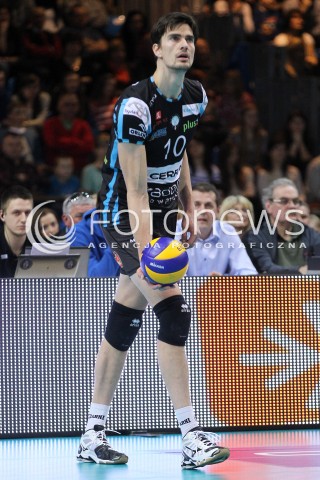  01.03.2014 RZESZOW <br />SIATKOWKA PLUS LIGA 2013/2014 MEN VOLLEYBALL POLAND POLISH PLUSLIGA LEAGUE SEASON 2013/2014 <br />MECZ ASSECO RESOVIA RZESZOW - CZARNI RADOM<br />N/Z WYTZE KOOISTRA SYLWETKA <br /> 