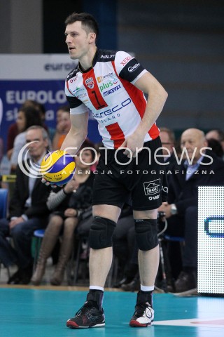  01.03.2014 RZESZOW <br />SIATKOWKA PLUS LIGA 2013/2014 MEN VOLLEYBALL POLAND POLISH PLUSLIGA LEAGUE SEASON 2013/2014 <br />MECZ ASSECO RESOVIA RZESZOW - CZARNI RADOM<br />N/Z ALEH ACHREM OLIEG AKHREM SYLWETKA <br /> 