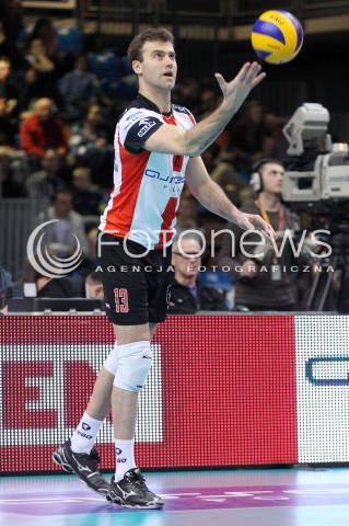  01.03.2014 RZESZOW <br />SIATKOWKA PLUS LIGA 2013/2014 MEN VOLLEYBALL POLAND POLISH PLUSLIGA LEAGUE SEASON 2013/2014 <br />MECZ ASSECO RESOVIA RZESZOW - CZARNI RADOM<br />N/Z PETER VERES SYLWETKA <br /> 