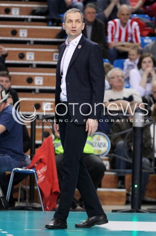  01.03.2014 RZESZOW <br />SIATKOWKA PLUS LIGA 2013/2014 MEN VOLLEYBALL POLAND POLISH PLUSLIGA LEAGUE SEASON 2013/2014 <br />MECZ ASSECO RESOVIA RZESZOW - CZARNI RADOM<br />N/Z ANDRZEJ KOWAL TRENER ( HEAD COACH ) SYLWETKA <br /> 